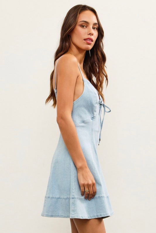 Del Mar Denim Mini Dress