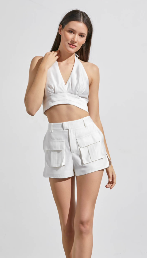 White resort short